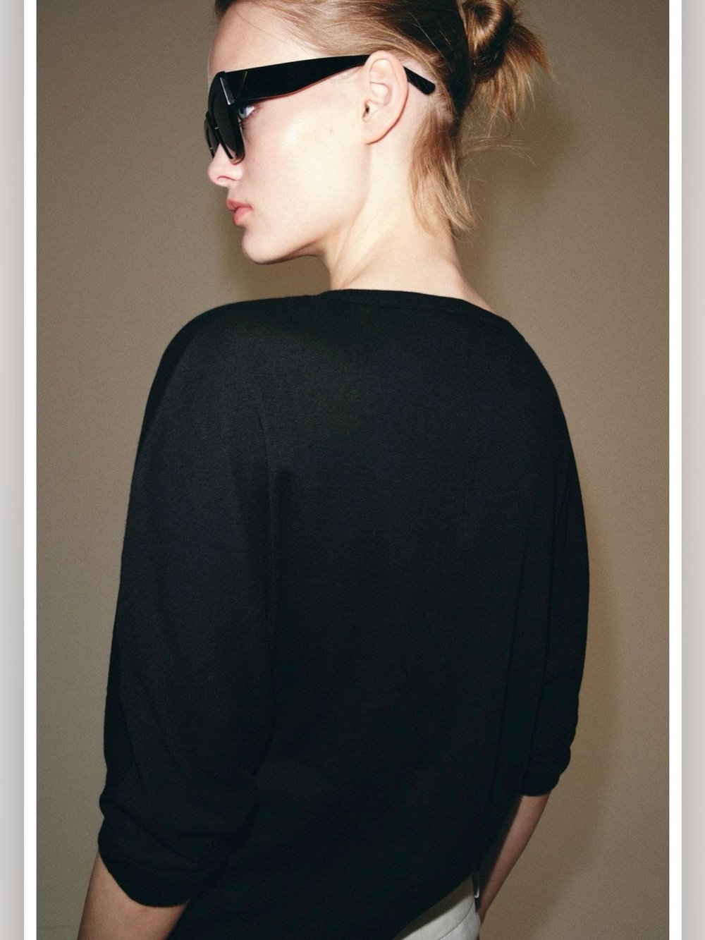 Zara COTTON HENLEY SHIRT - Picture 3 of 8